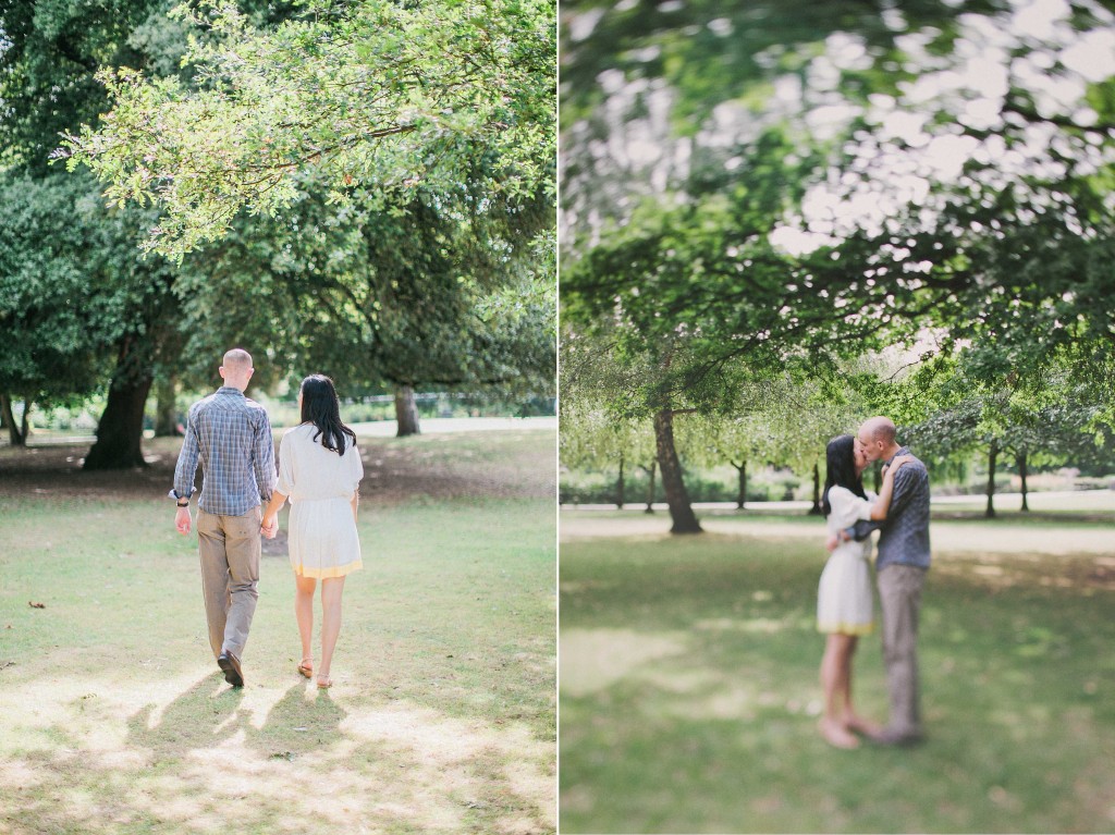 nicholas-lau-nicholau-weddings-london-film-photography-beautiful-pretty-engagement-love-interracial-asian-white-chinese-walking-away-park-kissing-holding-hands