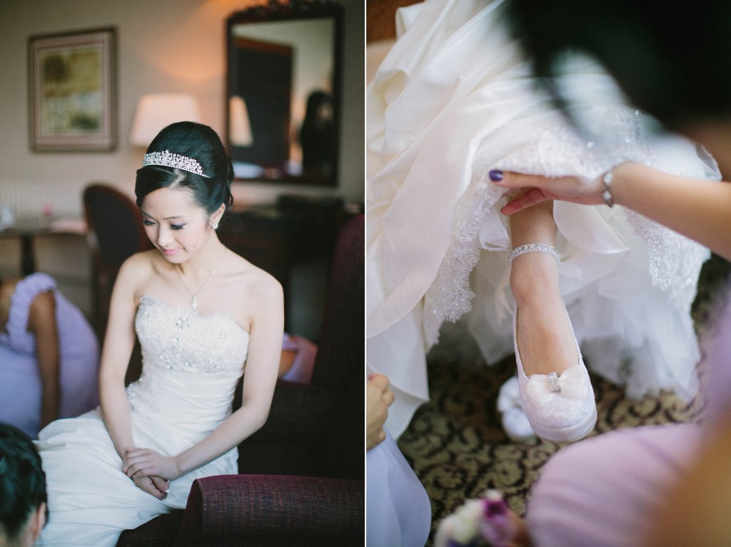 nicholas-lau-nicholau-london-film-photography-chinese-asian-wedding-lace-white-heels-shoes-ankle-strap-bow-bride-shoes