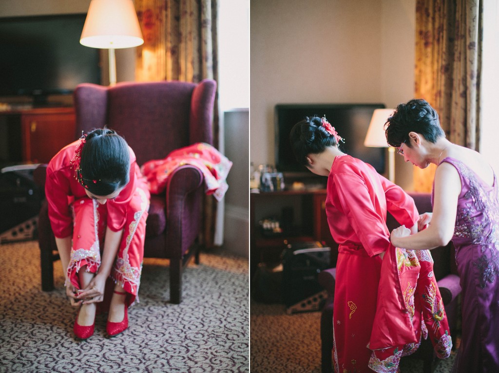 nicholas-lau-nicholau-london-film-photography-chinese-asian-wedding-qipao-getting-ready-tea-ceremony-red-lace-heels-ankle-straps-bride-shoes