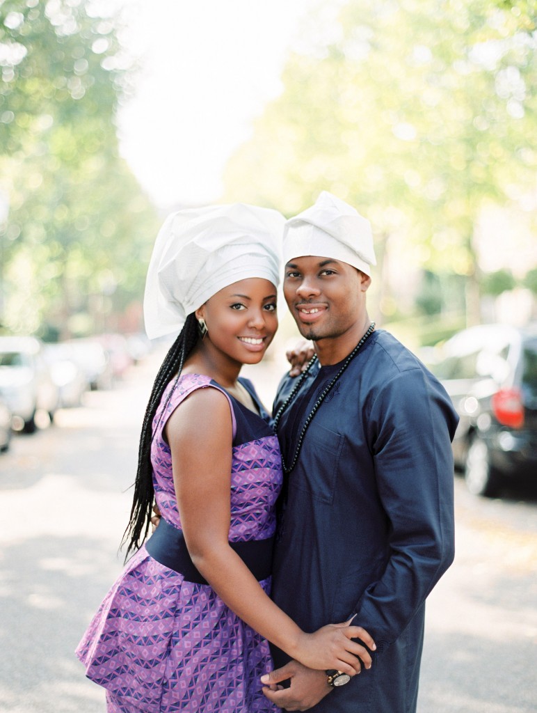 nicholau-nicholas-lau-photography-couples-session-pre-wedding-engagement-love-african-london-gele-traditional-clothes-purple-dress-street-urban