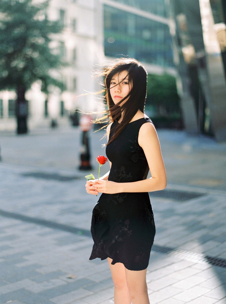 nicholas-lau-nicholau-katrina-li-taiwanese-little-black-dress-red-rose-london-portra-800-eos3-film-photography