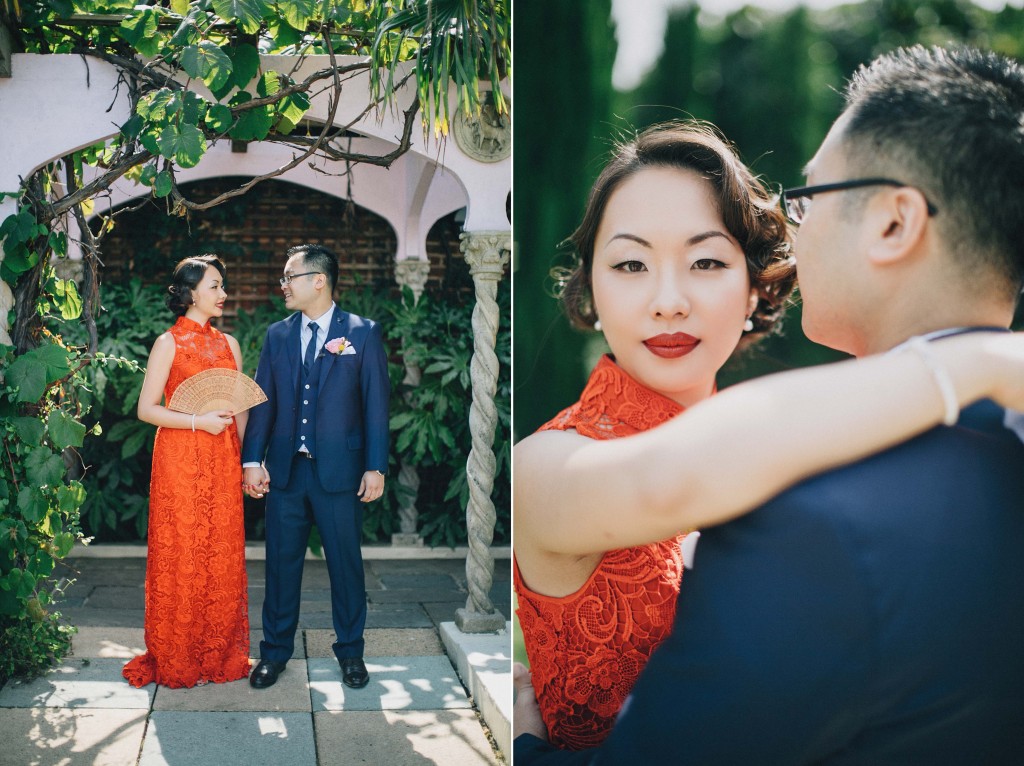 nicholau-nicholas-lau-wedding-fine-art-photography-london-chinese-asian-kensington-roof-gardens-phoenix-place-red-dress-tea-blue-suit-bride-groom-lace