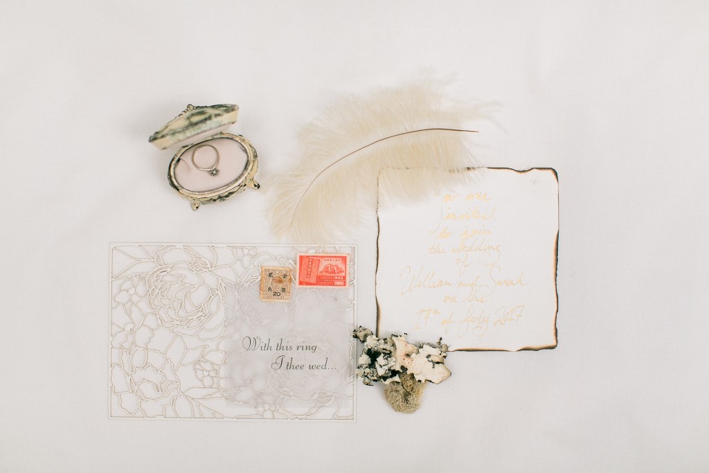 Nicholas-lau-nicholau-photo-photography-wedding-film-fine-art-invitations-feathers-rings-jewelry-box-antique-rustic-moss-stamps-wax-seal-ribbon-calligraphy-hand-written-addressed-envelopes-creamy