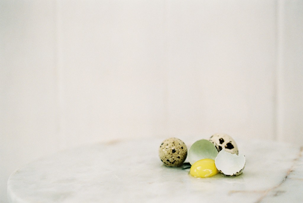 x-645-superia-400-uk-film-lab-food-styling-marble-board-macro-quail-eggs-yolk-cracked-open-spots-fresh-freckles
