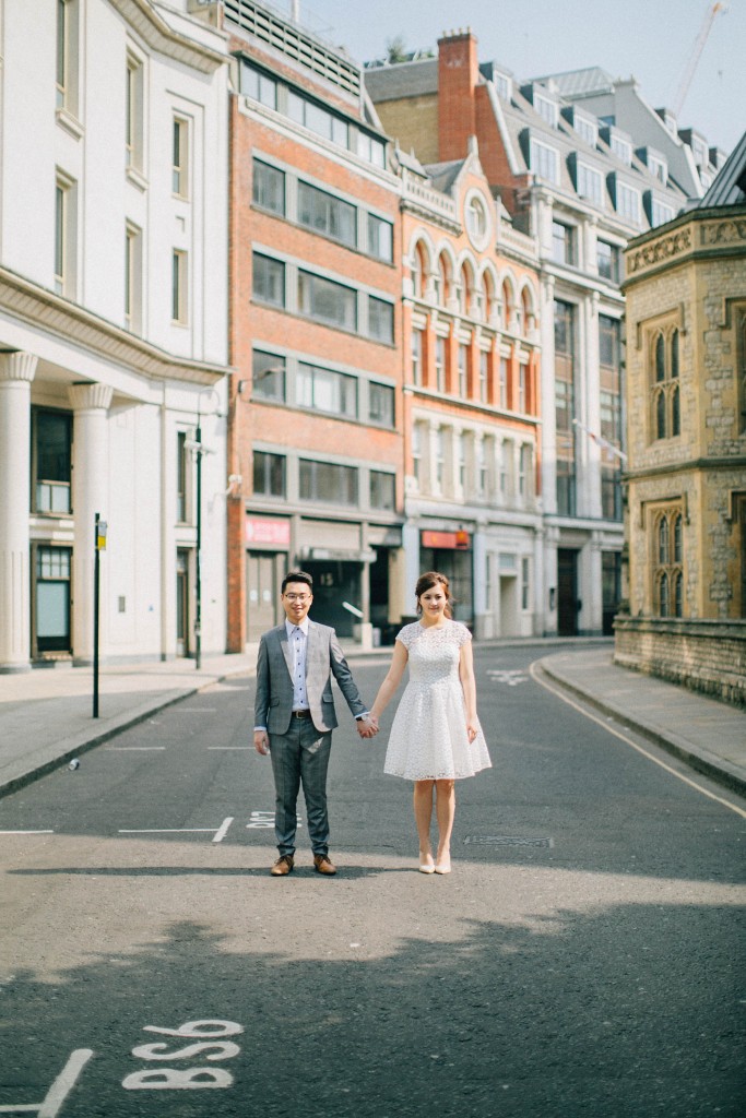 nicholas-lau-nicholau-photo-photography-fine-art-hybrid-engagement-chinese-asian-couple-london-uk-white-dress-grey-suit-colour-urban-historic