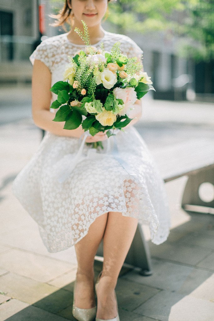nicholas-lau-nicholau-photo-photography-fine-art-hybrid-engagement-chinese-asian-couple-london-uk-white-dress-grey-suit-lace-sitting-bench-bouquet-flowers