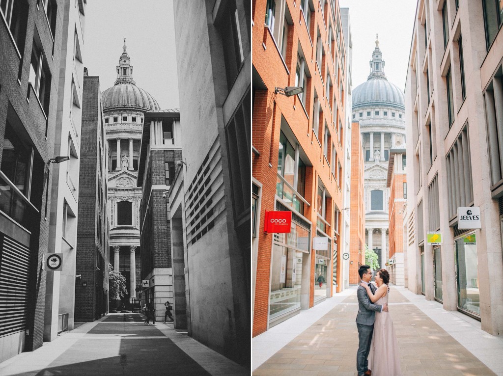 nicholas-lau-nicholau-photo-photography-fine-art-hybrid-engagement-chinese-asian-couple-london-uk-white-dress-grey-suit-st-pauls-perspective