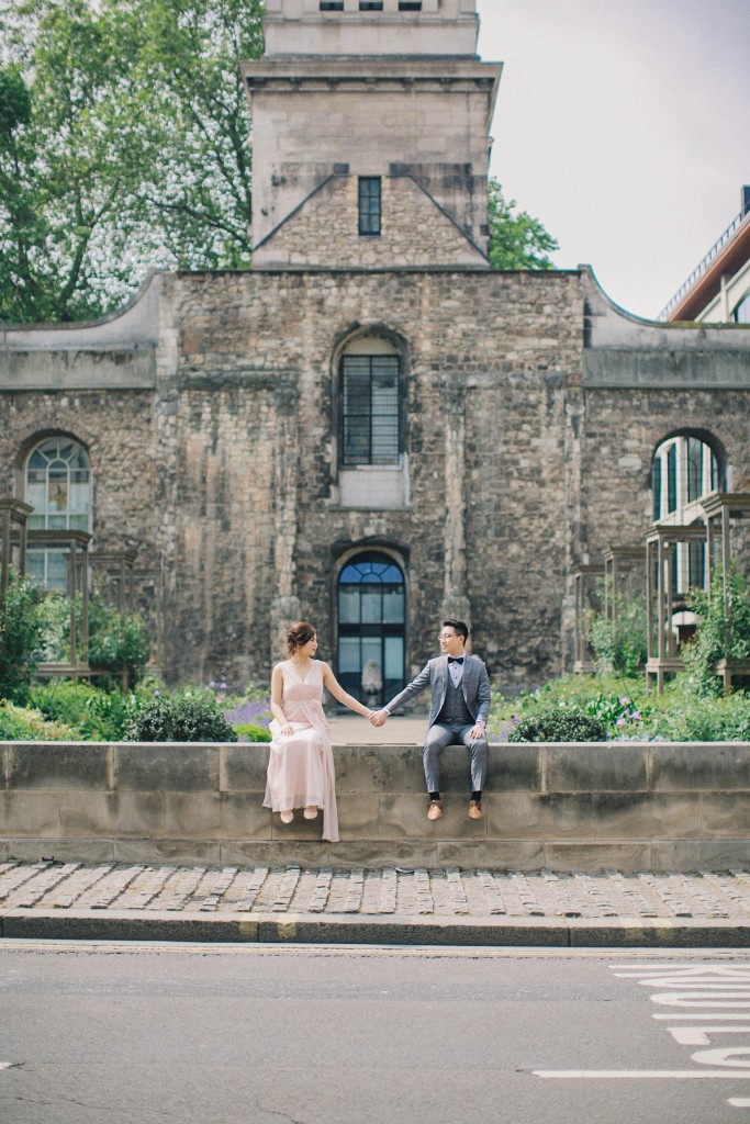 nicholas-lau-nicholau-photo-photography-fine-art-hybrid-engagement-chinese-asian-couple-london-uk-white-dress-grey-suit-very-old-church-holding-hands