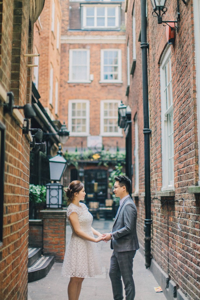 nicholas-lau-nicholau-photo-photography-fine-art-hybrid-engagement-chinese-asian-couple-london-uk-white-dress-grey-suit-vintage-old-streets-colourful