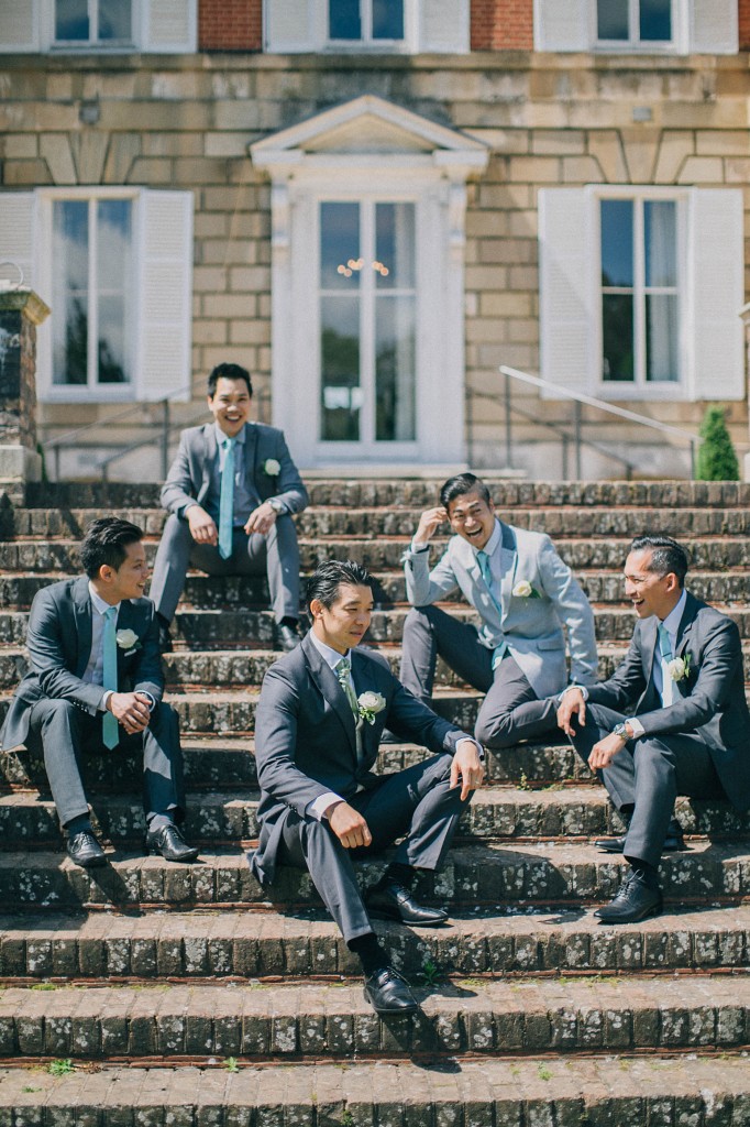 nicholas-lau-photo-photography-wedding-uk-london-asian-chinese-groomsmen-groom-suits-stairs-york-house-twickenham