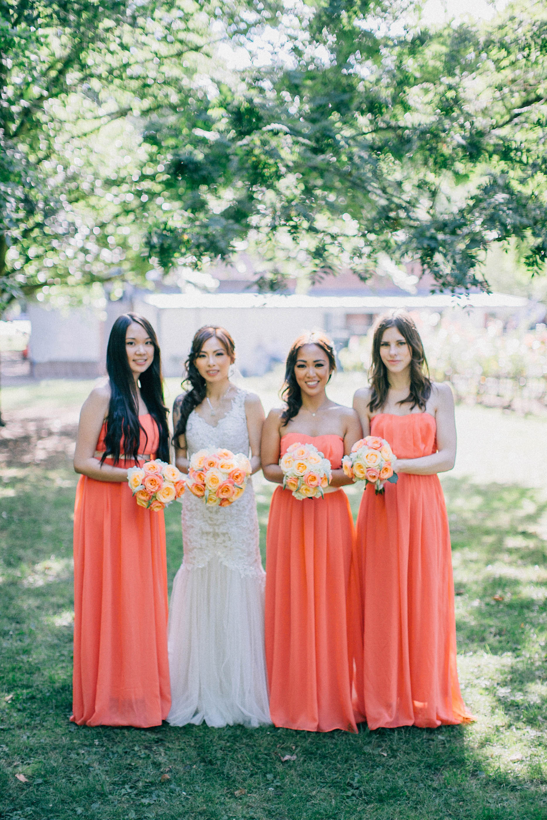 nicholas-lau-photo-photography-fine-art-film-wedding-london-asian-chinese-uk-mulitcultural-ceremony-reception-bride-with-hens-bridesmaids-coral-dresses