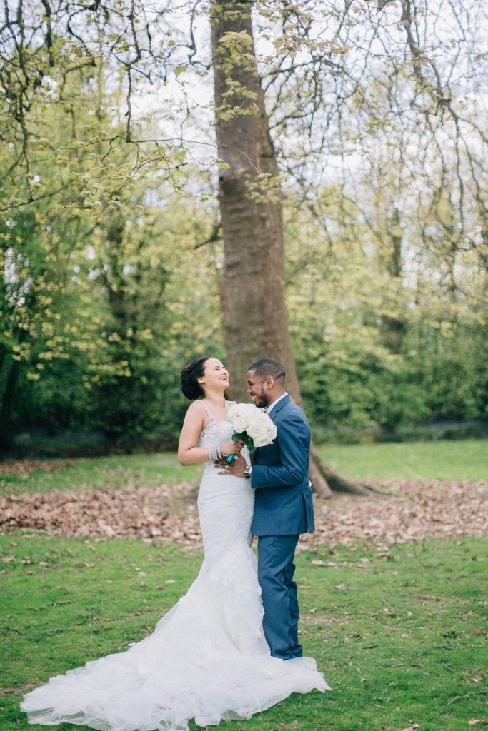 nicholas-lau-wedding-photo-photography-london-uk-ethnic-indian-black-multicultural-beautiful-summer-spring-cherry-blossoms-elegant-gilwell-park-outdoor-unique-bride-groom-laugh